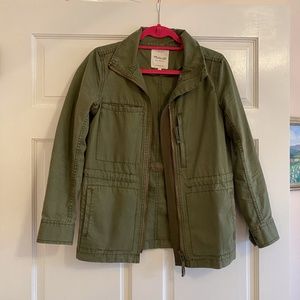 Army green bomber, utility jacket madewell